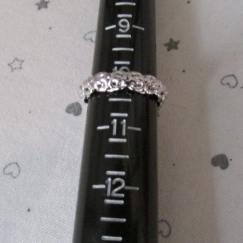 brand new 14k white gold Resin Milor Italy Ring